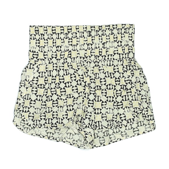 Free People Pants - Free People Movmeny womans Geometric Black and Cream Bike Shorts size M
